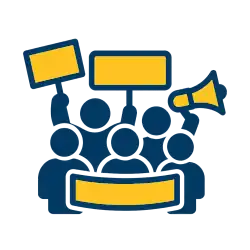 logo des noms de domaine: manifestations.be / betogingen.be / protests.be